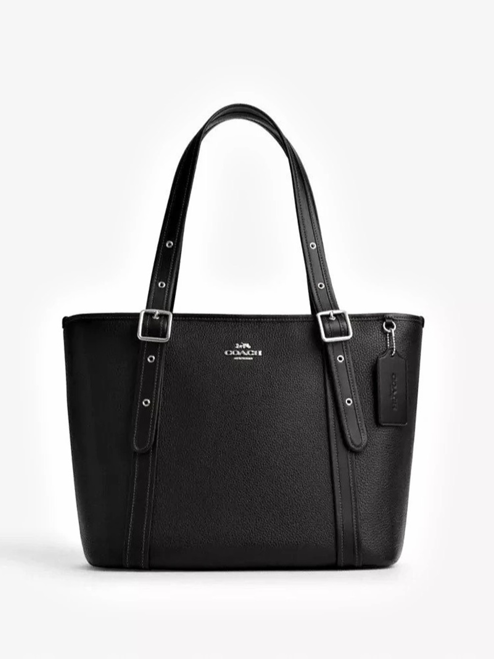 Coach Ashton Tote Black Leather with Silver Hardware Black Leather Tote NWOT